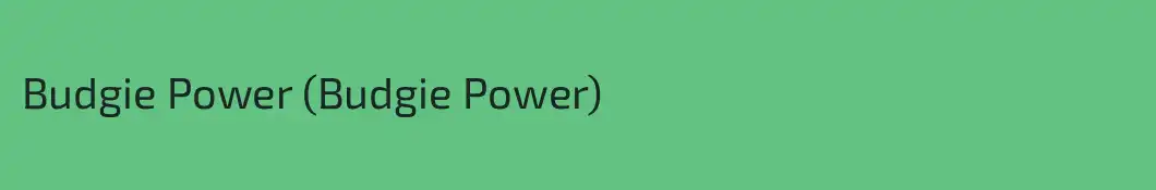 Budgie Power (Budgie Power)
